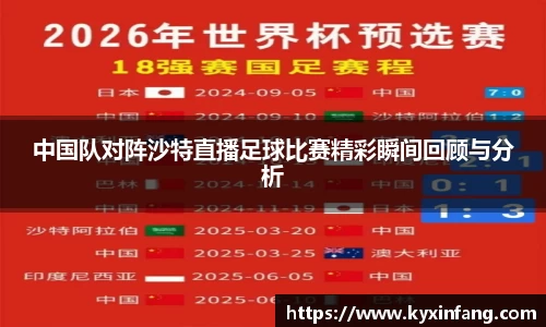中国队对阵沙特直播足球比赛精彩瞬间回顾与分析